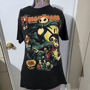 Nightmare Before Christmas Comic Book Cover Style T-Shirt Unisex Size Medium